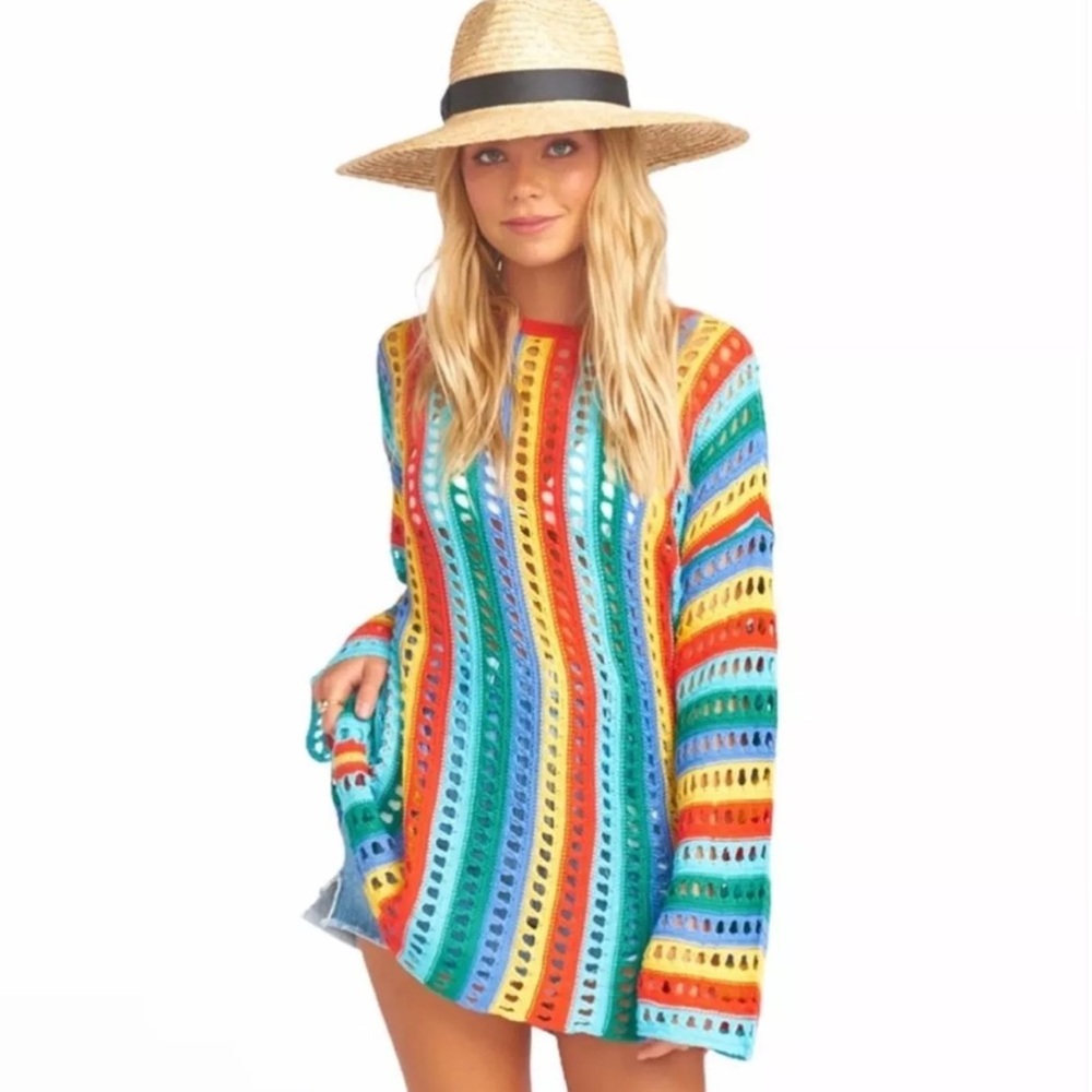 Show Me Your Mumu Cruz Sweater Rainbow Tropic Knit